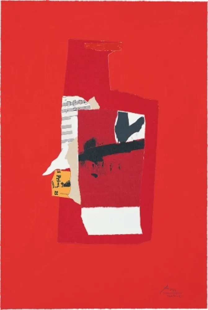 リトグラフ Motherwell - Redness of Red