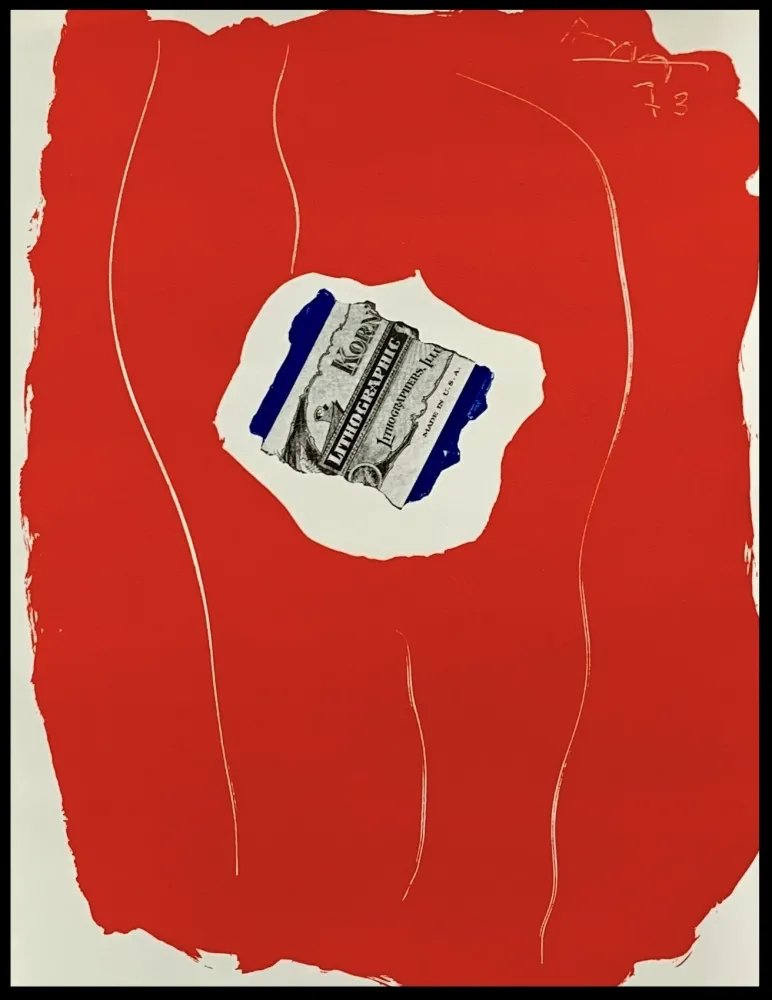 リトグラフ Motherwell - Tricolor 