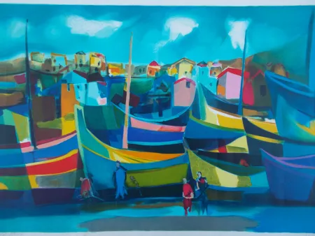 リトグラフ Mouly - Caméra de Lobos (Madére)