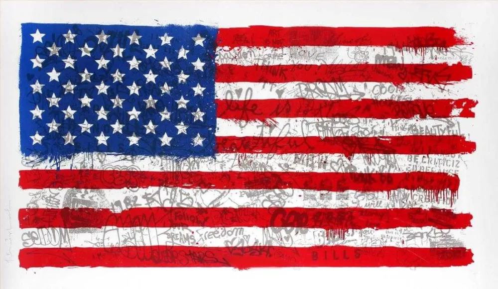 多数の Mr Brainwash - American flag
