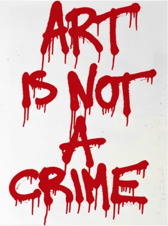 シルクスクリーン Mr Brainwash - Art is not a Crime
