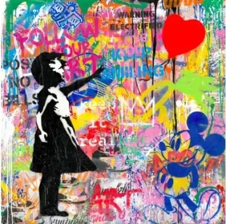 シルクスクリーン Mr Brainwash -  Balloon Girl, 2020 
