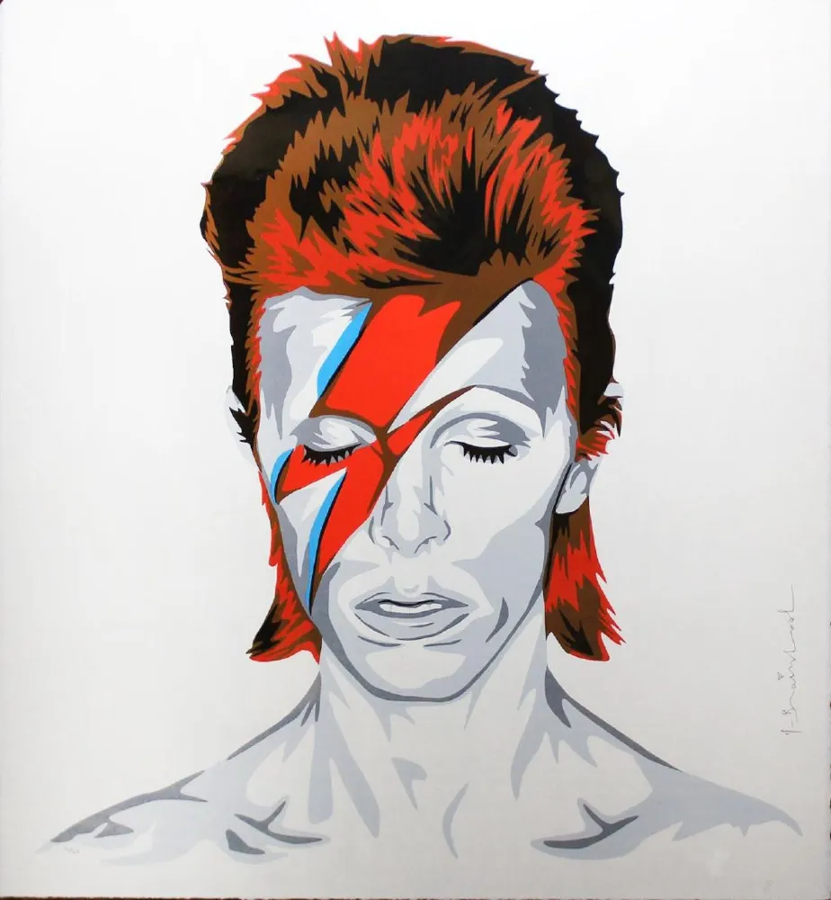 シルクスクリーン Mr. Brainwash - Bowie