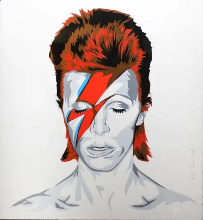 シルクスクリーン Mr. Brainwash - Bowie