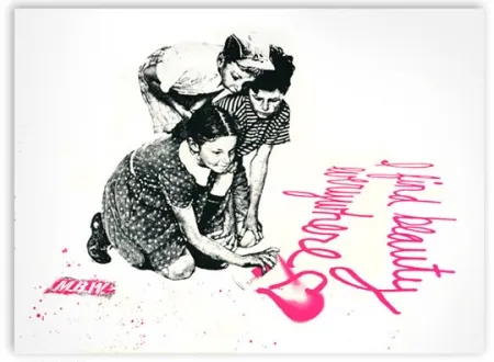 シルクスクリーン Mr. Brainwash - I Find Beauty Everywhere
