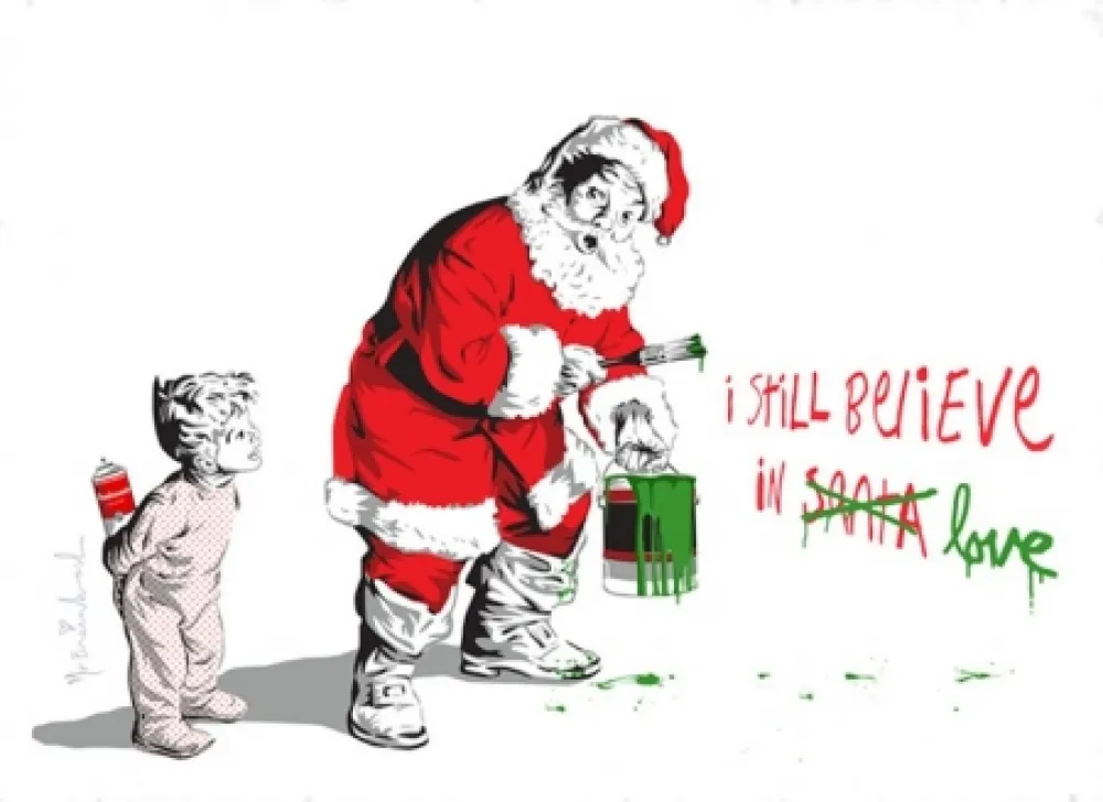 シルクスクリーン Mr. Brainwash - I Still Believe in Love