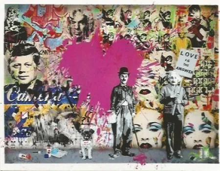 シルクスクリーン Mr. Brainwash - Juxtapose