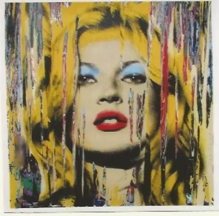シルクスクリーン Mr. Brainwash - Kate Moss