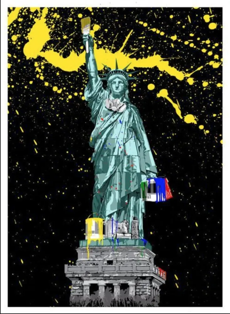 シルクスクリーン Mr. Brainwash - Liberty