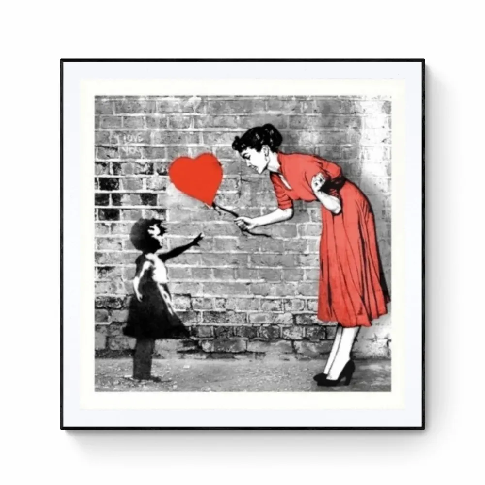 リトグラフ Mr Brainwash - Love-catcher (Rouge)
