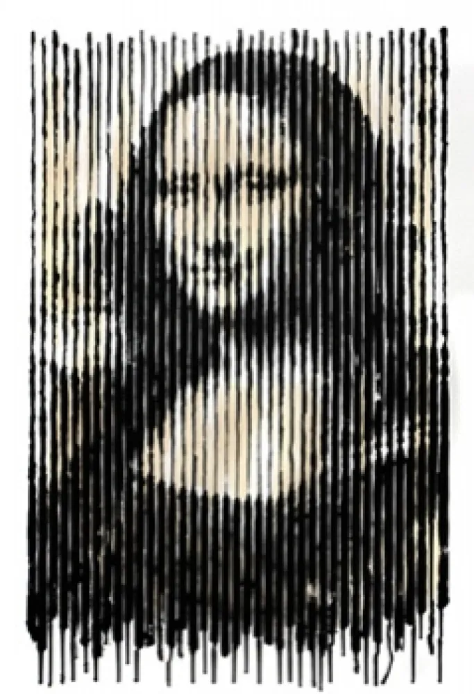 シルクスクリーン Mr. Brainwash - Mona Linesa