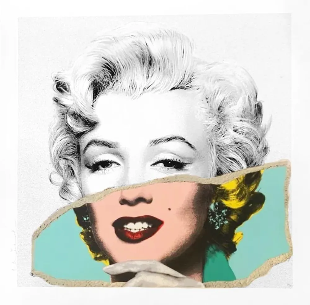 シルクスクリーン Mr Brainwash - Monroe POPfolio - Torn Photo