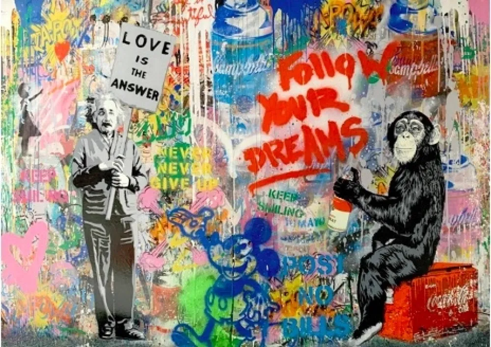 シルクスクリーン Mr. Brainwash - Pop Wall, 2018