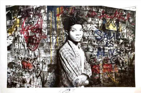 シルクスクリーン Mr. Brainwash - Samo is alive