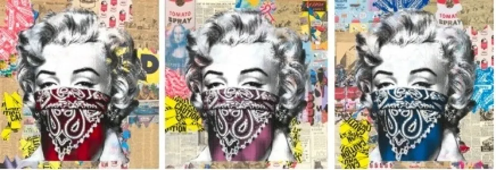 シルクスクリーン Mr Brainwash - Stay Safe (Unique Set), 2020