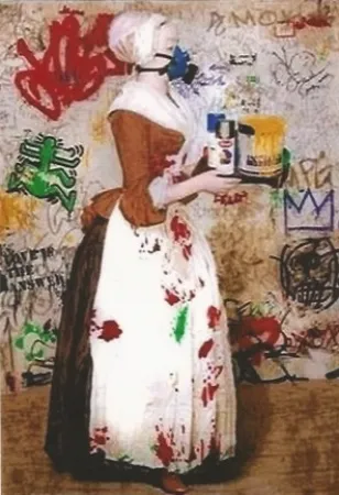 シルクスクリーン Mr. Brainwash - The Chocolate Vandal