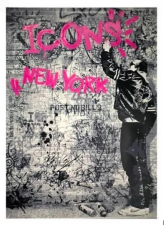シルクスクリーン Mr Brainwash - The Wall (Pink), 2012 