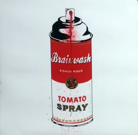 シルクスクリーン Mr Brainwash - Tomato Spray Can
