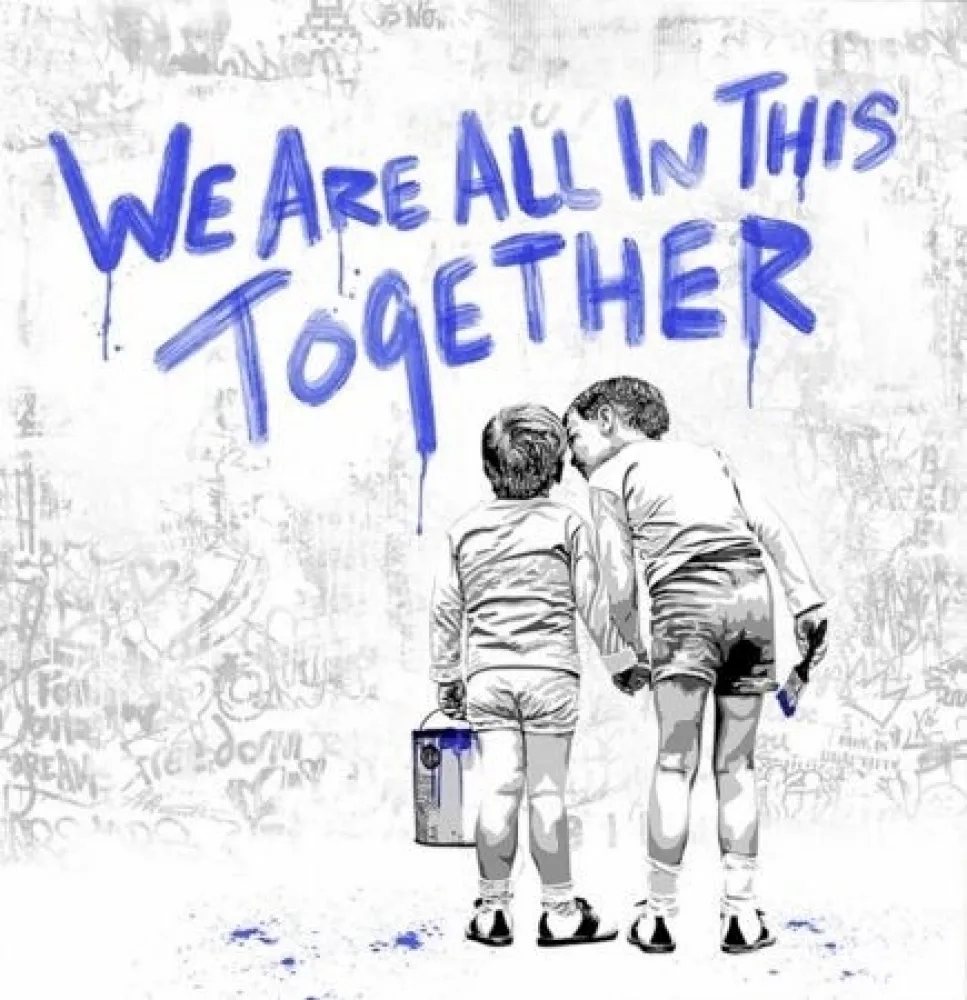 シルクスクリーン Mr Brainwash - We Are All In This Together 