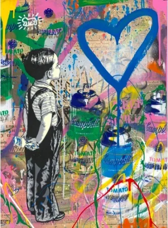 シルクスクリーン Mr Brainwash - With All My Love, 2019 