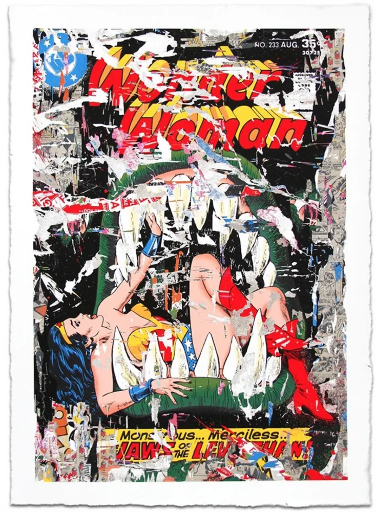 シルクスクリーン Mr. Brainwash - WONDER WOMAN