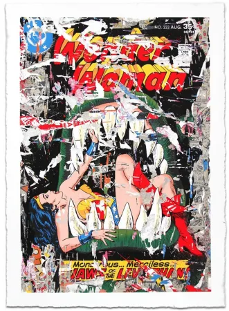 シルクスクリーン Mr. Brainwash - WONDER WOMAN