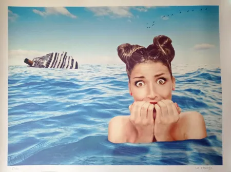 リトグラフ Mr. - Mr. Strange (Jean-Marie Gitard)  - Shipwreck, Hand-signed lithograph