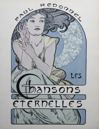 リトグラフ Mucha - Chansons Eternelles, 1898