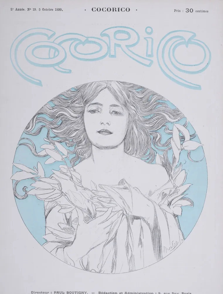 リトグラフ Mucha - Cocorico, 1899