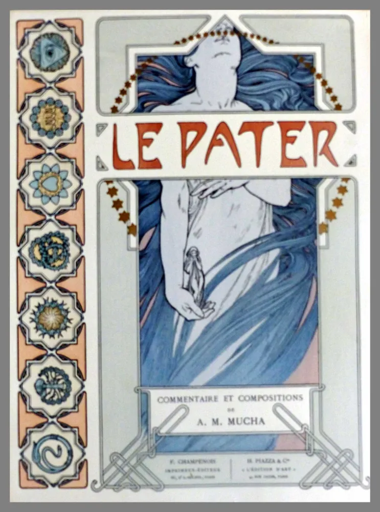 リトグラフ Mucha - COUVERTURE ORIGINALE LE PATER