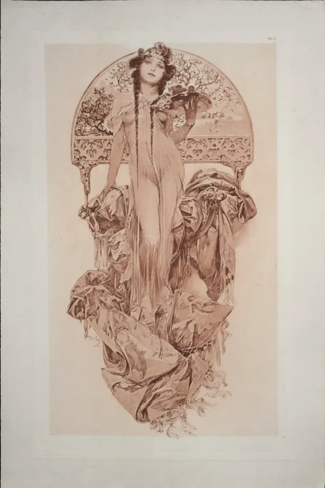 リトグラフ Mucha - Documents Décoratifs, 1902 - PLATE 6