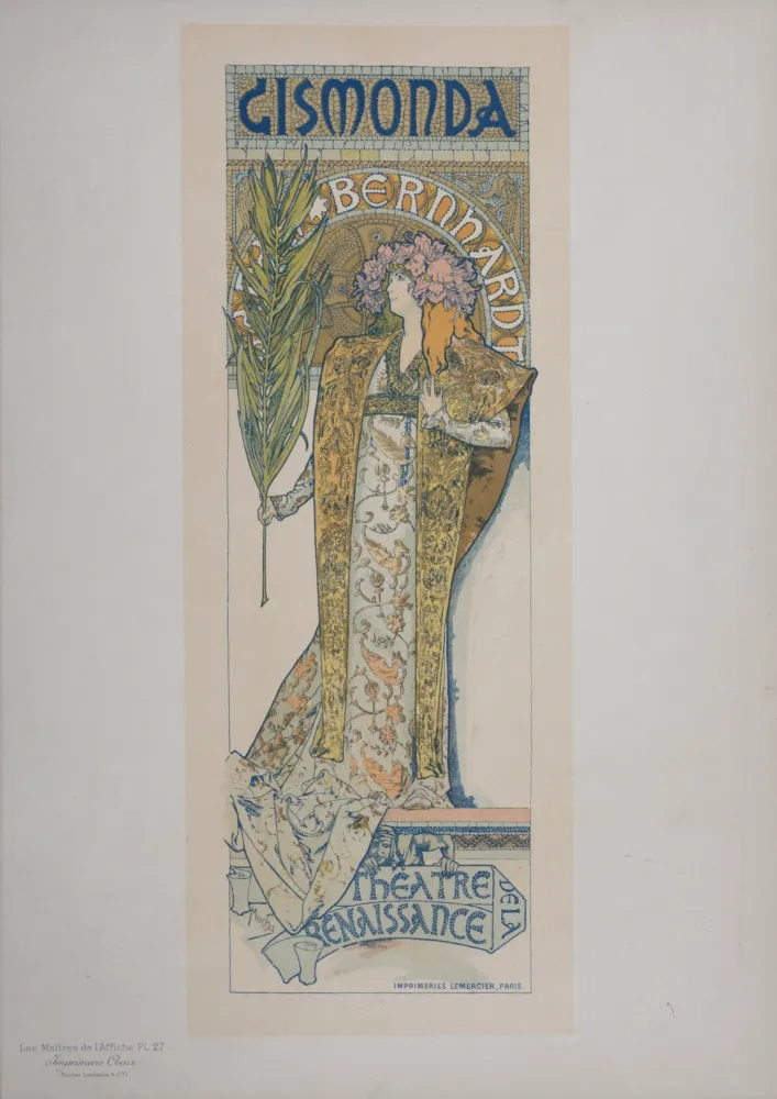 リトグラフ Mucha - Gismonda - Les Maitres de L’Affiche, 1896