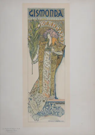 リトグラフ Mucha - Gismonda - Les Maitres de L’Affiche, 1896