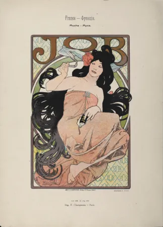 リトグラフ Mucha - Job, 1897 -  Scarce original lithograph!