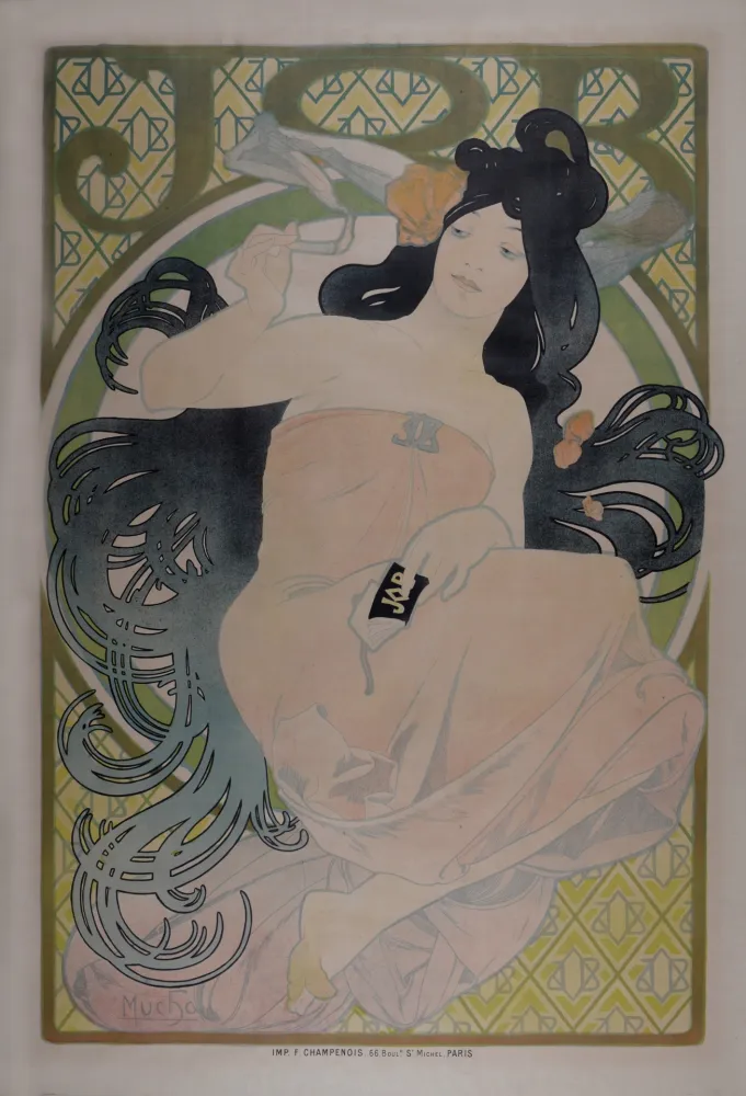 リトグラフ Mucha - Job, 1898 - Very large!