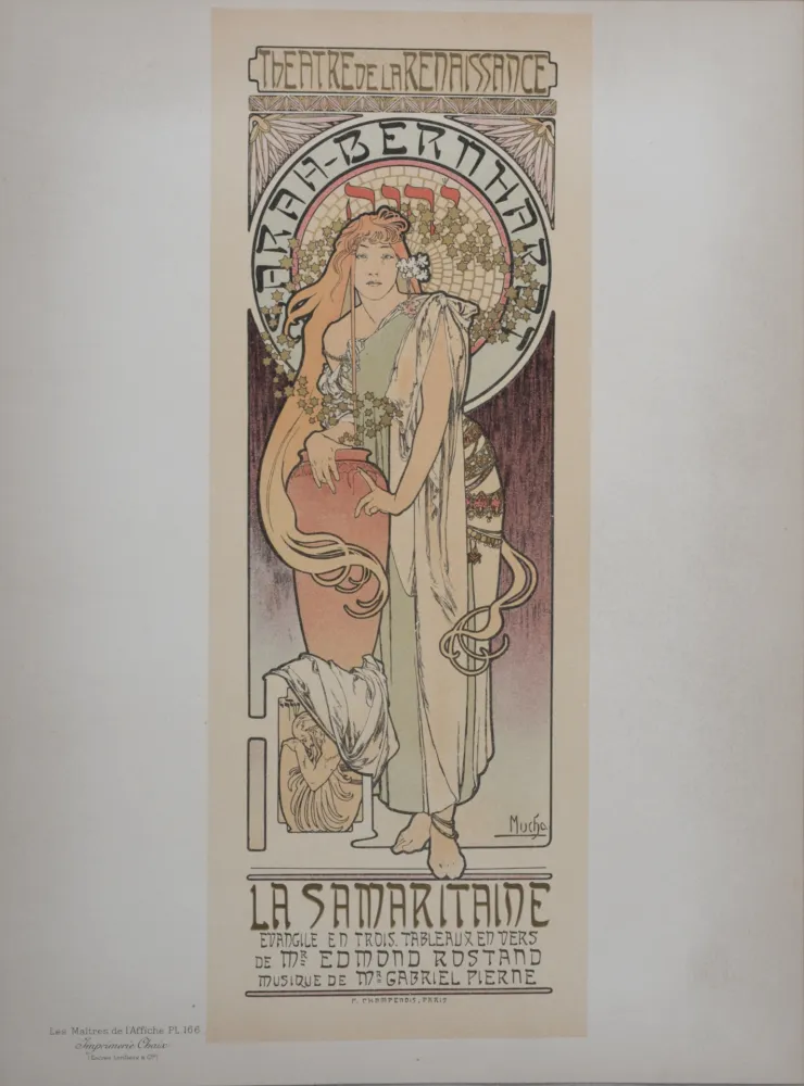 リトグラフ Mucha - La Samaritaine (Sarah Bernhardt), Les Maitres de L’Affiche, 1899