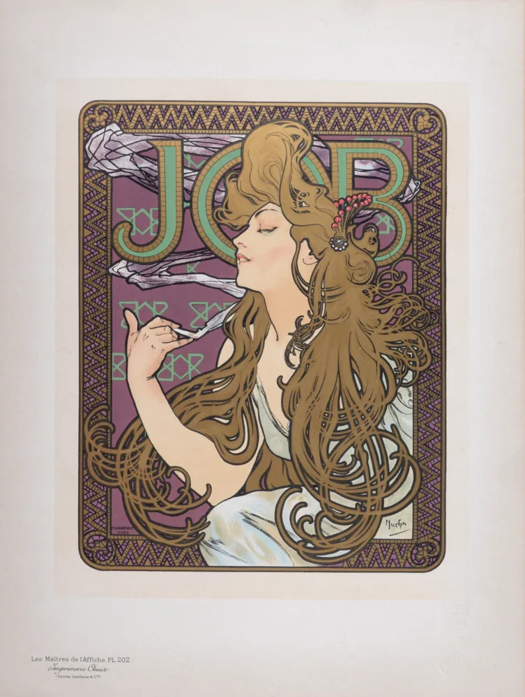リトグラフ Mucha - Les Maîtres de l' Affiche : Job, 1900
