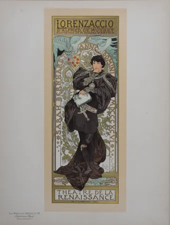 リトグラフ Mucha - Lorenzaccio, Les Maitres de L’Affiche, 1898