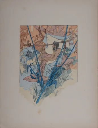 リトグラフ Mucha - Rama, Poème dramatique en trois Actes