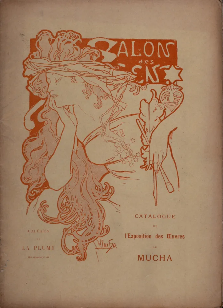 挿絵入り本 Mucha - Salon des Cent, Exposition de l'œuvre de A. Mucha, 1897