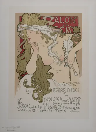 リトグラフ Mucha - Salon des Cent, Les Maîtres de l' Affiche, 1897