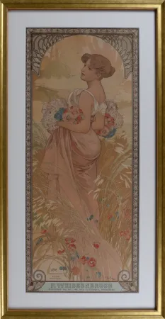 リトグラフ Mucha - The Seasons : Summer, circa 1903