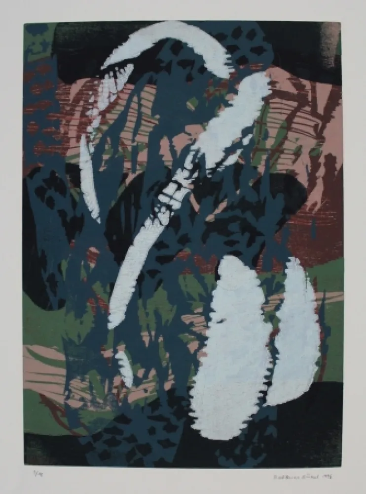 リトグラフ Mücke - Untitled