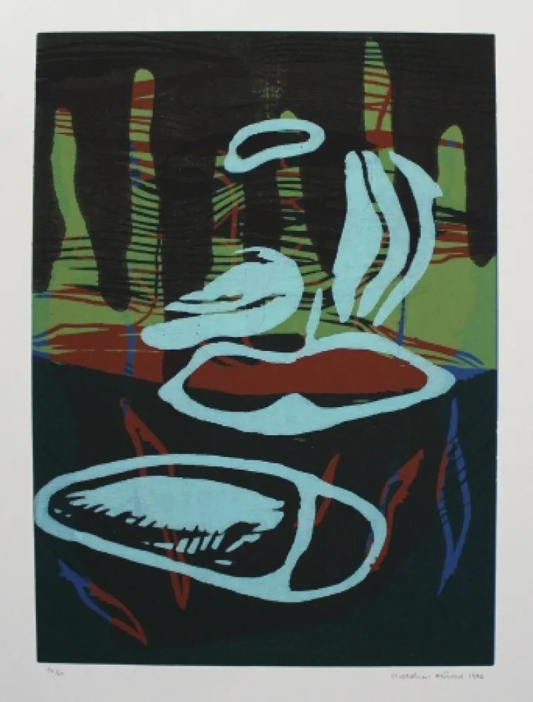 リトグラフ Mücke - Untitled