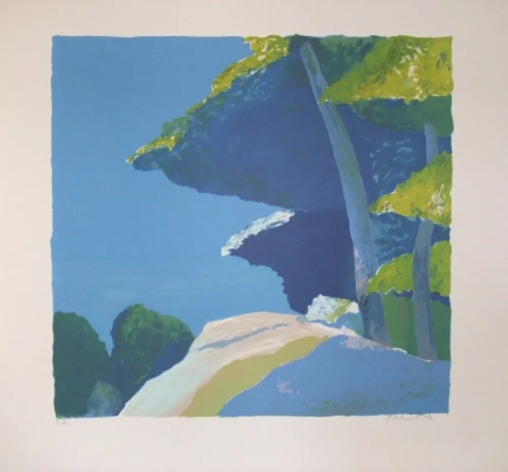 リトグラフ Muhl - Les  pins.