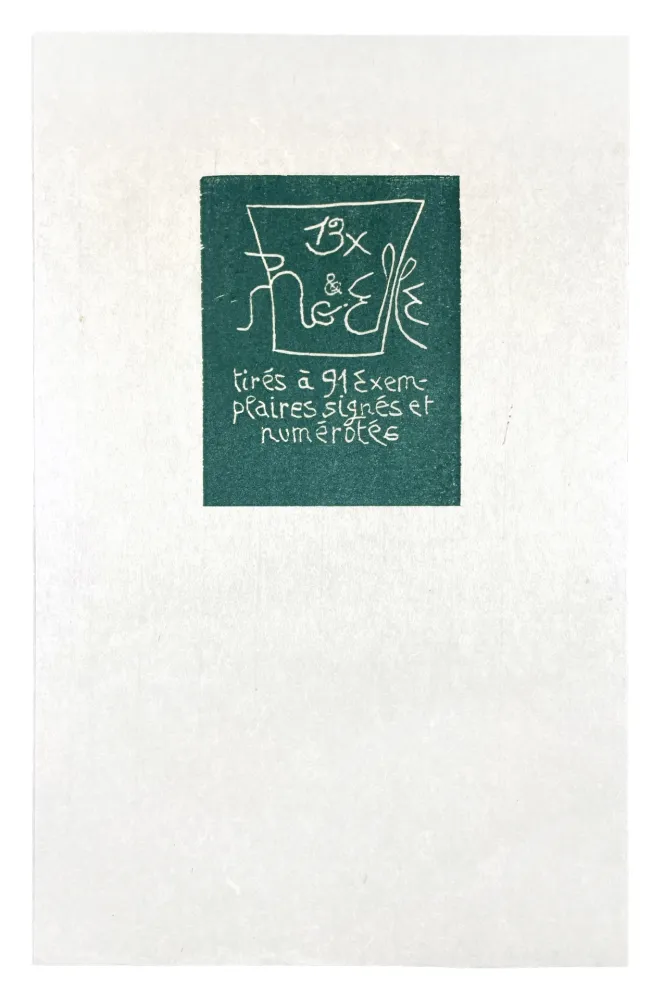 木版 Müller - 13 FOIS ELLE ET MOI - COLOPHON II