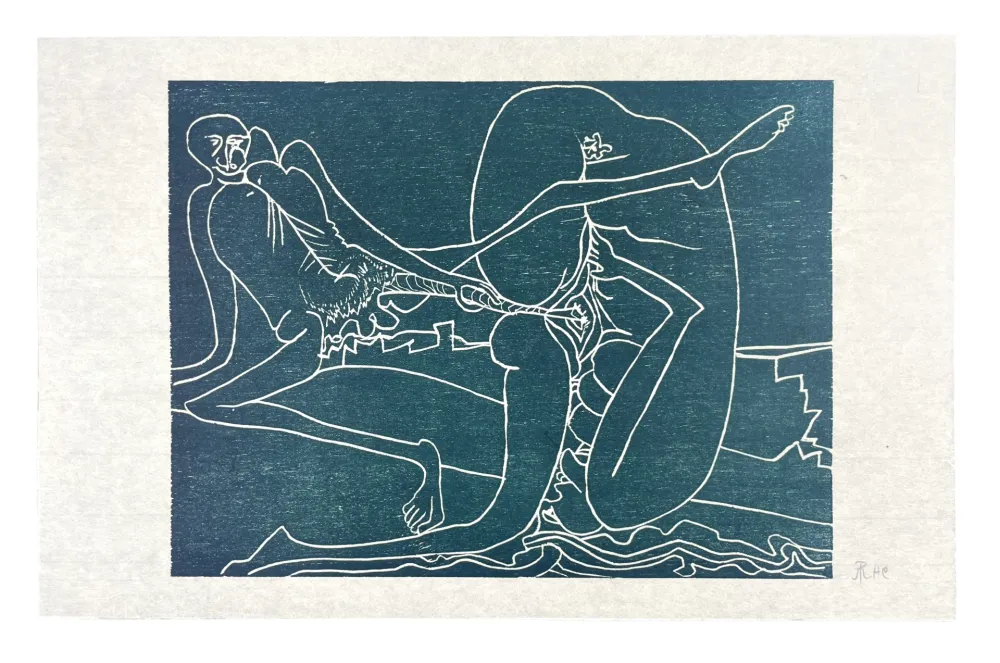 木版 Müller - 13 FOIS ELLE ET MOI - LA PLAGE