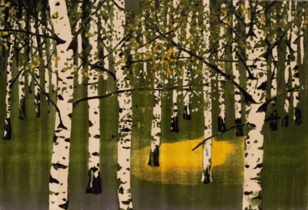 リトグラフ Muller - Birkenwald IV