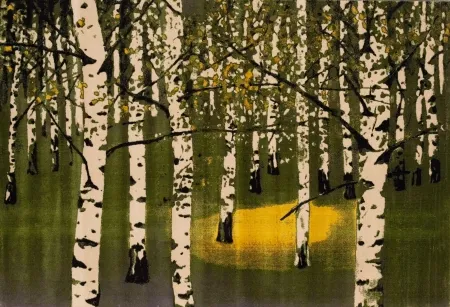 リトグラフ Muller - Birkenwald IV