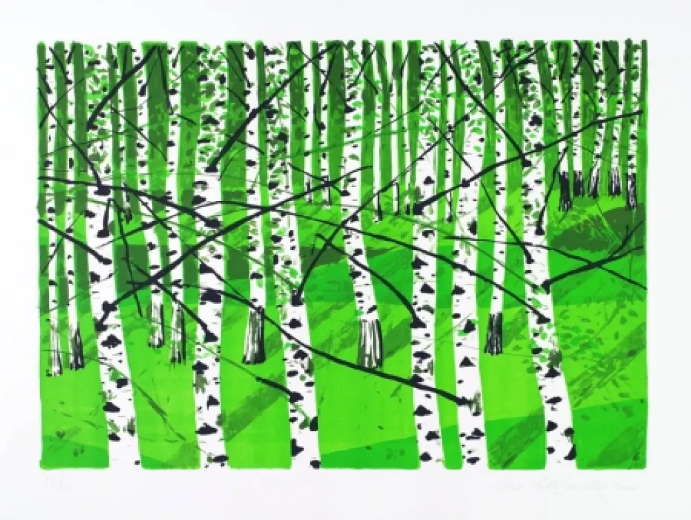 リトグラフ Muller - Birkenwäldchen
